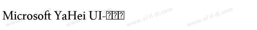 Microsoft YaHei UI字体转换